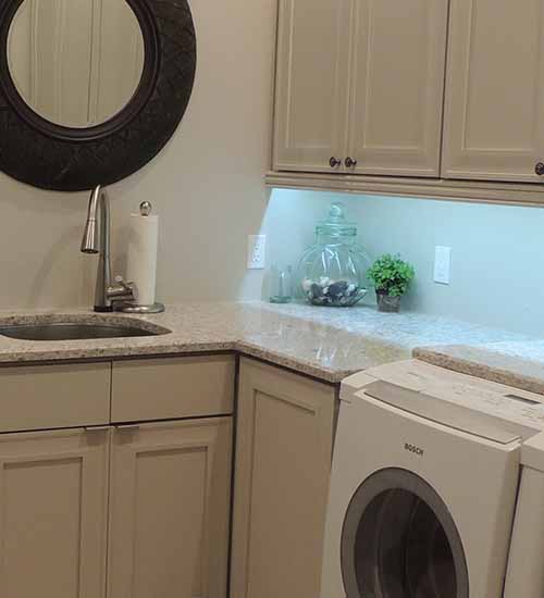 Perin Laundry Cabinets Magnolia Opaque